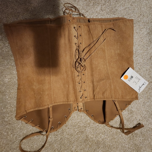 Nwt Sexy Womens Suede Bustier/Corset 42 - Picture 3 of 3